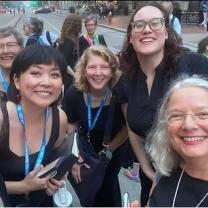 Women posing