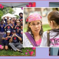 Photos of Esther Flores and her work and David Yost