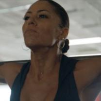 Woman lifting weights