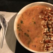Soup looking concoction in a bowl