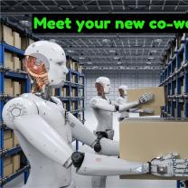 Robot in a warehouse