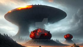 Nuclear War:  CC image.  credit Luigi Petro at Deviant Art.  